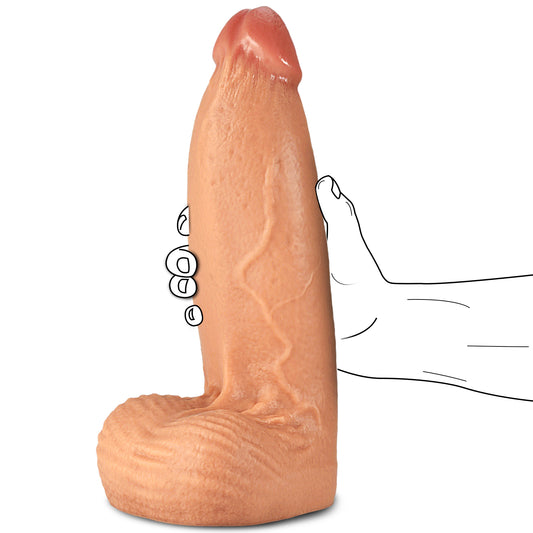13“Huge Silicone Dildo,3.8“Wide Extra Thick Realistic Massive Dildo with Strong Suction Cup for Anal Play,G-Spot Giant Big Dildos Butt Plug Fake Penis Adult Sex Toys for Woman Men Gay